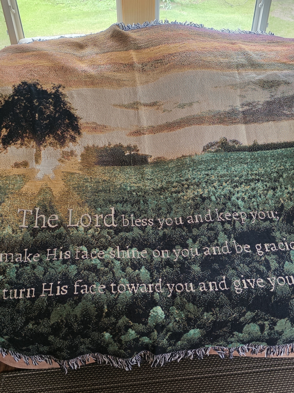 "The LORD Bless You" Throw Blanket